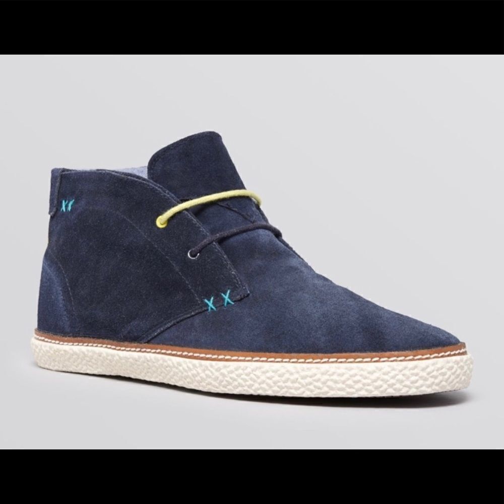TED BAKER Abdon 2 Leather Blue Chukka Boots Size 13